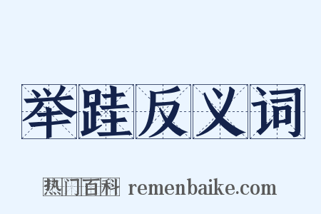 举跬反义词是什么意思的图片